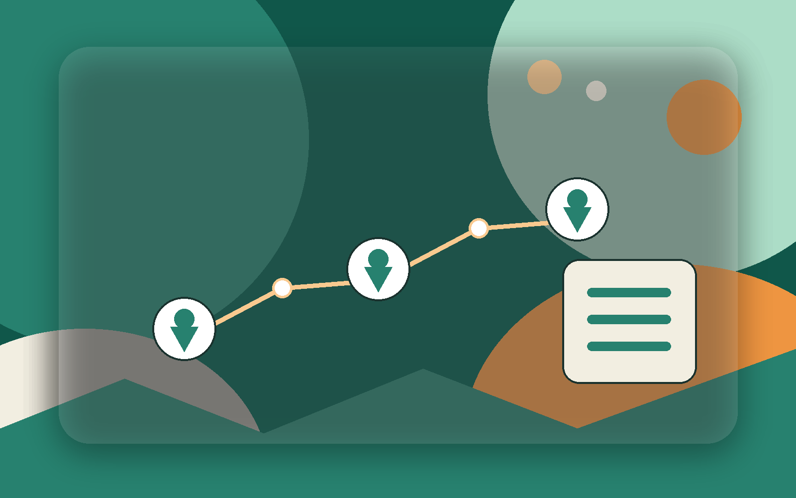 Editorial illustration showing connected organisations and a decision path for legal obligation checks.