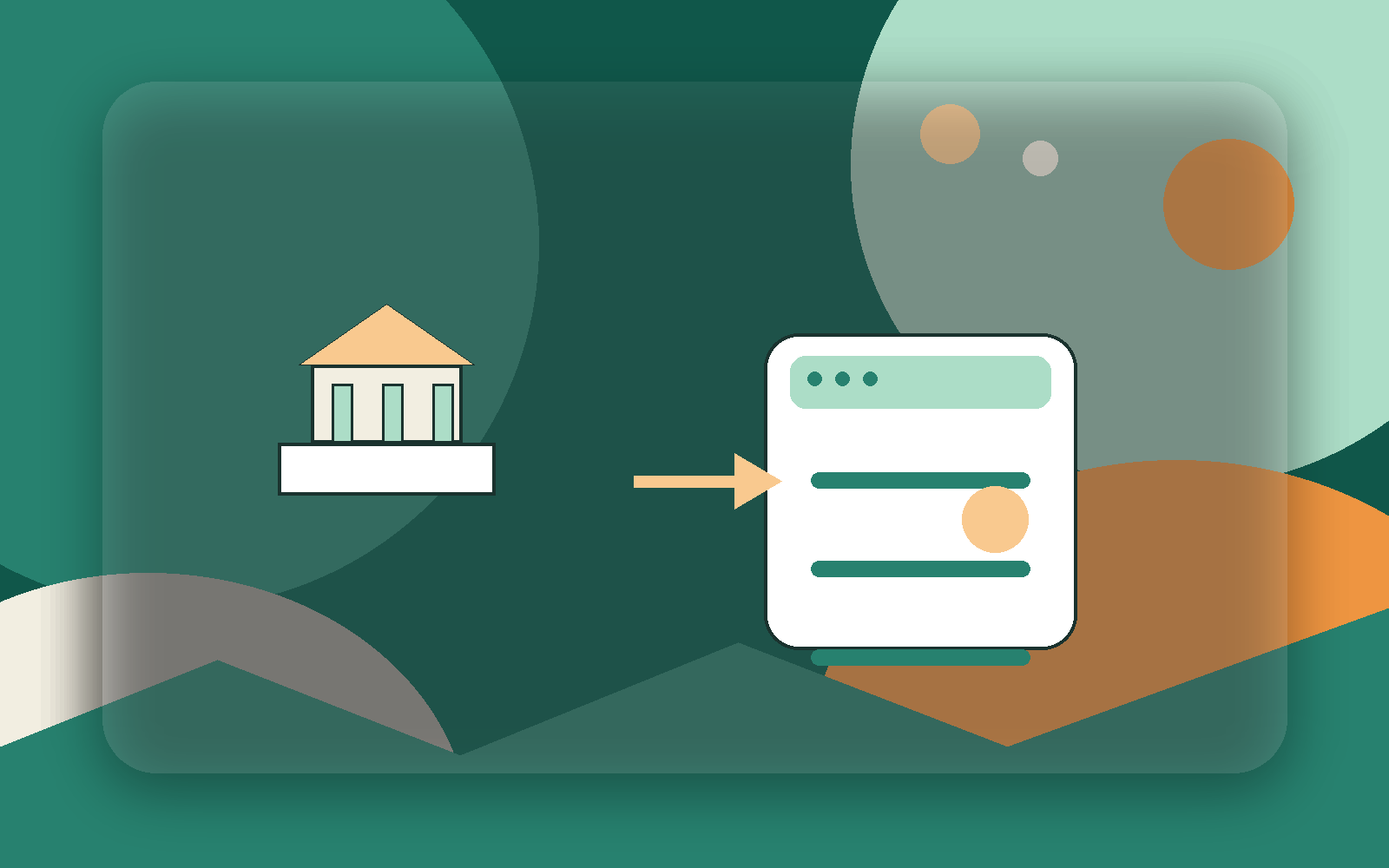 Editorial illustration of a public-service setting with accessible communication and reporting paths.