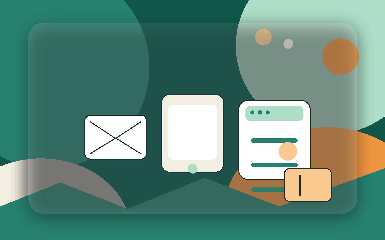 Editorial illustration comparing email, phone, physical mailbox and a digital reporting portal.